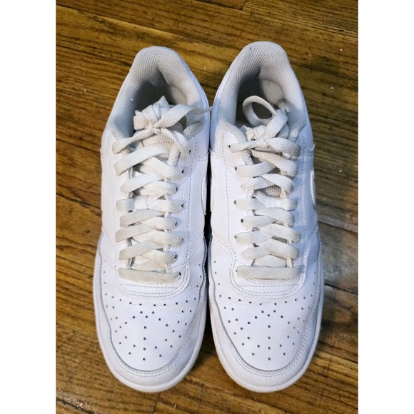 Nike Court Vision Low‎ Triple White CD5434-100 Mens Size 8.5 Sneakers Shoes main image 5